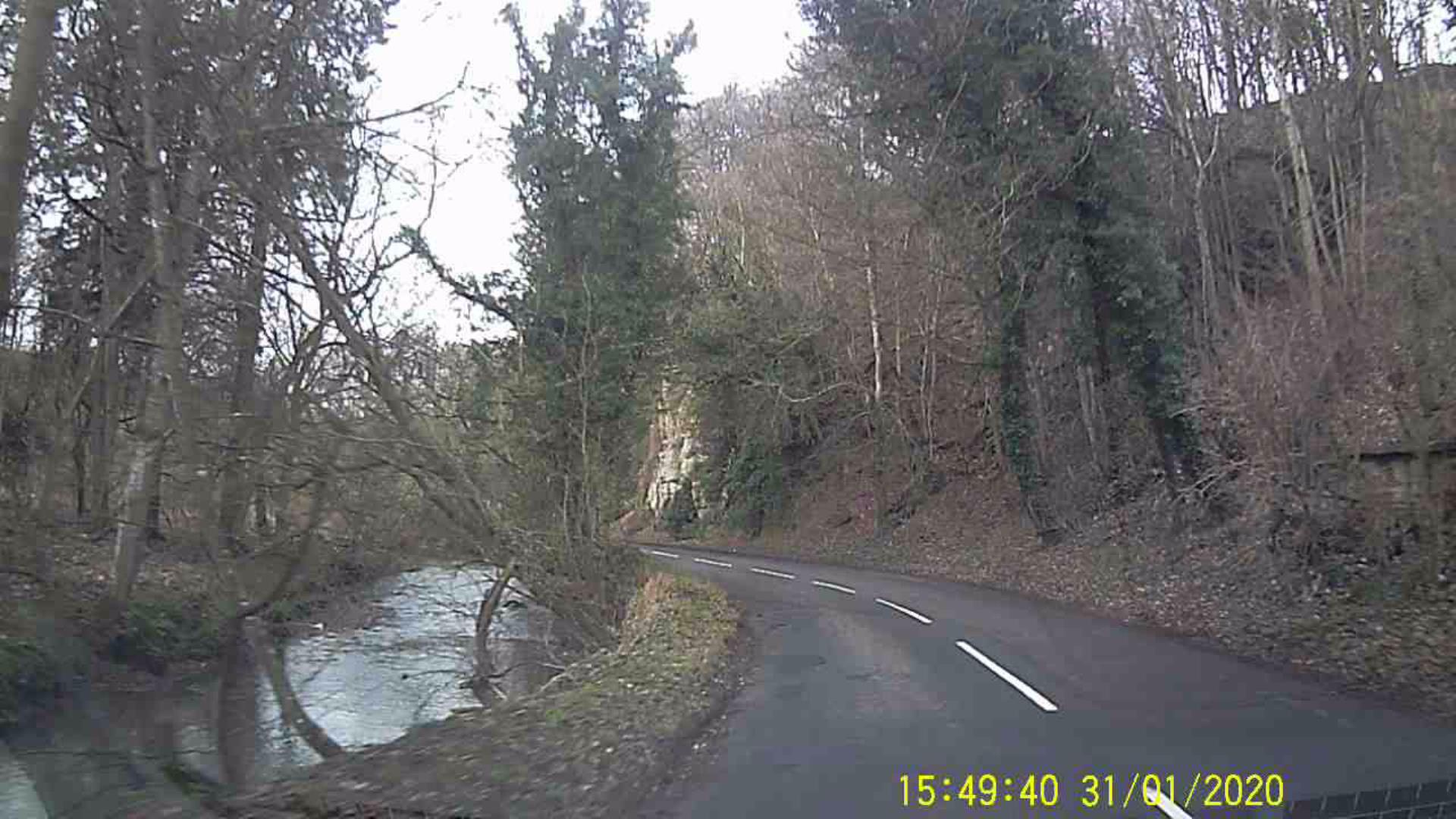 Route Pitscottie alongside the Ceres Burn 31-01-2020