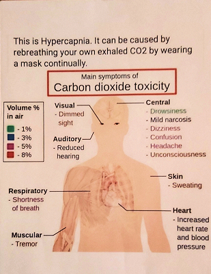 Image containing an image of Main symptoms of Carbon dioxide toxicity Main symptoms of Carbon dioxide toxicity
