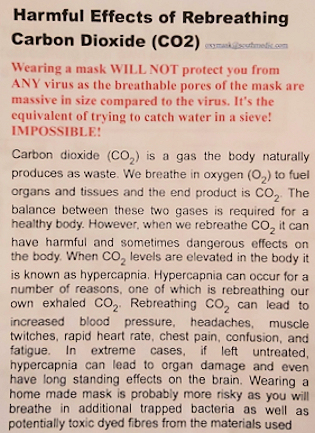 Harmful Effects of Rebreathing Carbon Dioxide (CO2) Wearing Face Masks Harmful Effects of Rebreathing Carbon Dioxide (CO2) Wearing Face Masks